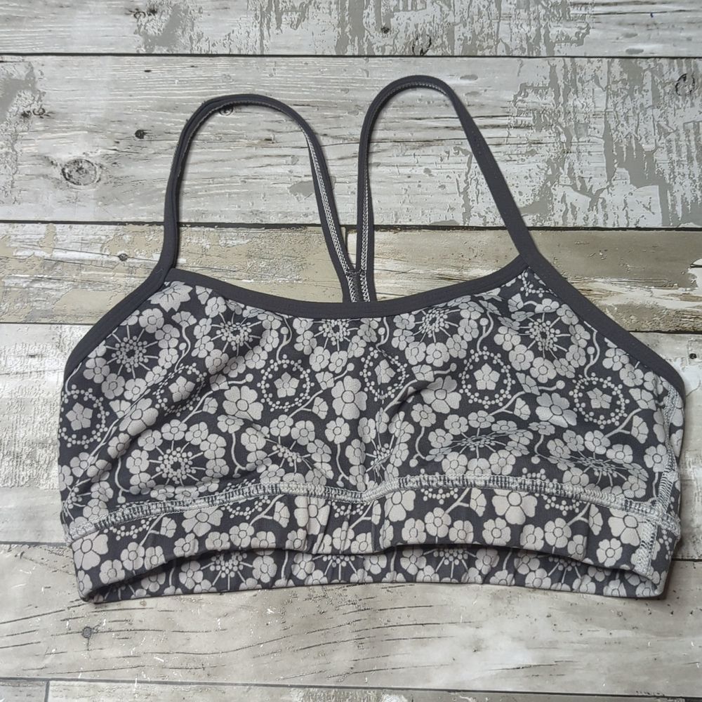 Lululemon Flow Y Bra IVTwiggy Printed Nimbus / Soot Light - Picture 2 of 5